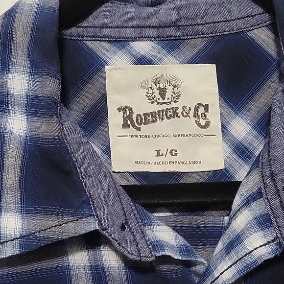 Roebuck & Co Men's Western Button up - Picture 3 of 4